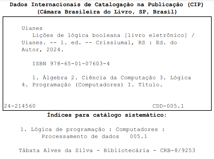 Código ISBN do livro. O mesmo código está disponível de forma textual no início desta página