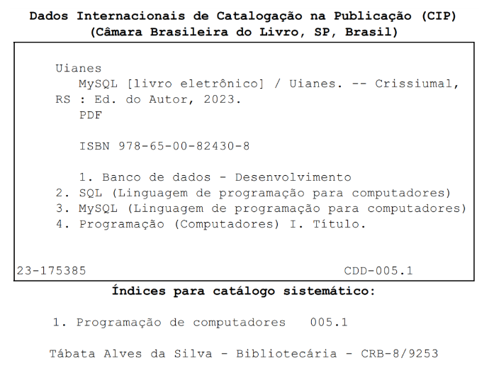 Código ISBN do livro. O mesmo código está disponível de forma textual no início desta página